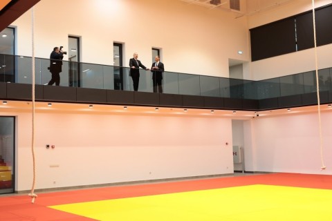 Президент ознакомился с условиями, созданными в Учебно-тренировочном центре для национальных команд по дзюдо - ФОТО