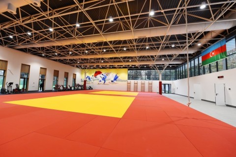 Президент ознакомился с условиями, созданными в Учебно-тренировочном центре для национальных команд по дзюдо - ФОТО