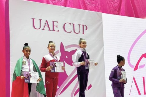 Гимнастки клуба "Оджаг Спорт" завоевали 20 наград в Дубае - ФОТО