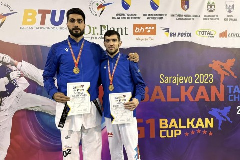 Azerbaijani taekwondo players won 2 gold medals in "Balkan Cup"
