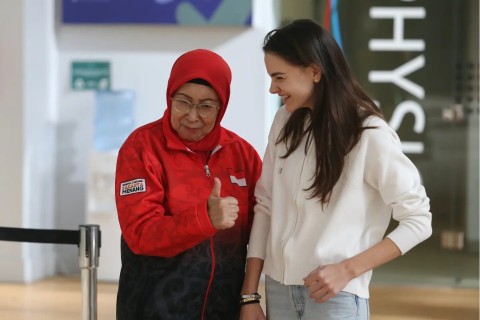 Indonesian national team at a training camp in Baku - PHOTO