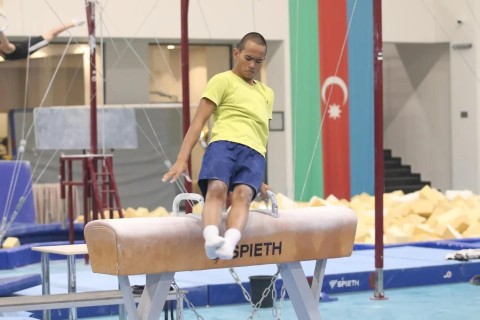 Команда Индонезии по спортивной гимнастике готовится к новому сезону в Баку - ФОТО