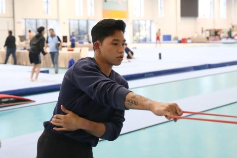 Команда Индонезии по спортивной гимнастике готовится к новому сезону в Баку - ФОТО