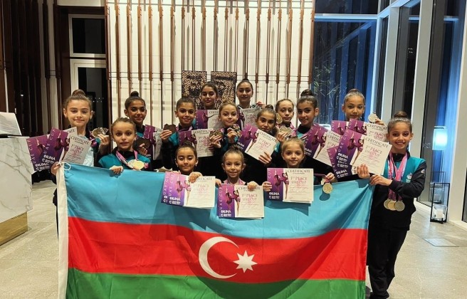 Азербайджанские гимнастки собрали урожай медалей в Дубае