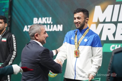 Bakıda dünya çempionatın ilk gününün qalibləri mükafatlandırılıb - FOTO