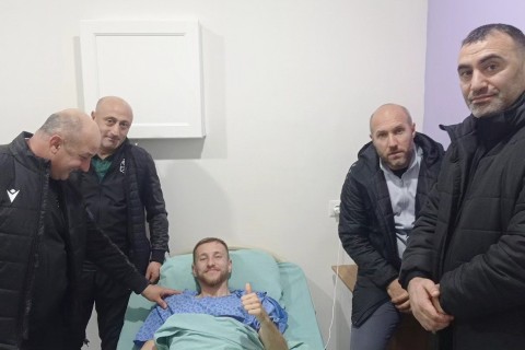 Ayağı sınan Kristian Velinovski sabah əməliyyat olunacaq - FOTO