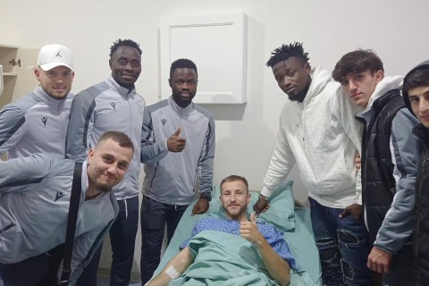 Ayağı sınan Kristian Velinovski sabah əməliyyat olunacaq - FOTO