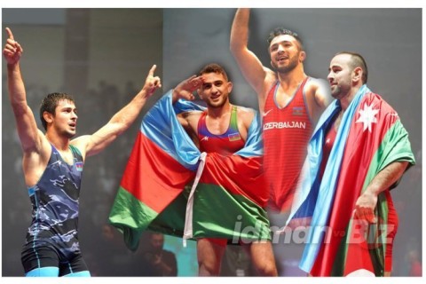 Güləşçilərimiz dünya çempionatının ilk günündə 4 qızıl medal qazanıb - YENİLƏNİB - FOTO