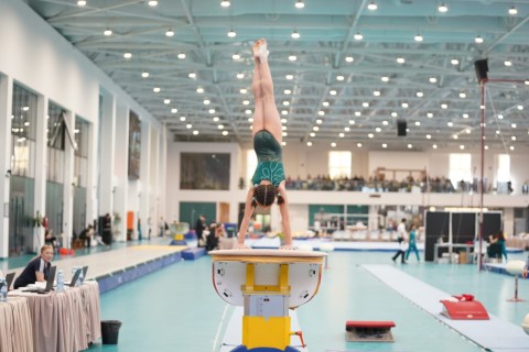 Первые награждения на чемпионате Азербайджана по спортивной гимнастике - ФОТО