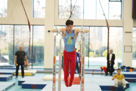 Первые награждения на чемпионате Азербайджана по спортивной гимнастике - ФОТО