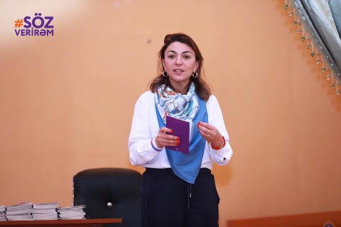 “Söz verirəm” kampaniyası Naftalanda - FOTO