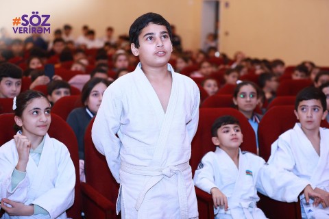 “Söz verirəm” kampaniyası Naftalanda - FOTO