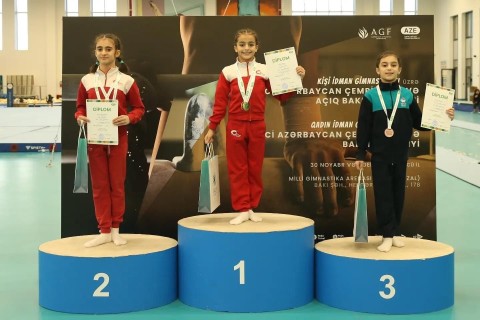 Первые награждения заключительного дня чемпионата Азербайджана по спортивной гимнастике - ФОТО