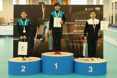Первые награждения заключительного дня чемпионата Азербайджана по спортивной гимнастике - ФОТО
