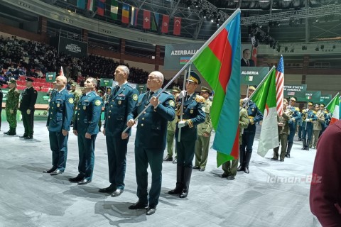 Bakıda hərbçilər arasında güləş üzrə dünya çempionatının bağlanış mərasimi keçirilib - FOTO