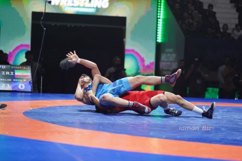 Gold medals from the Azerbaijani wrestlers - PHOTO