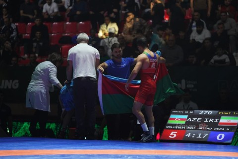 Gold medals from the Azerbaijani wrestlers - PHOTO