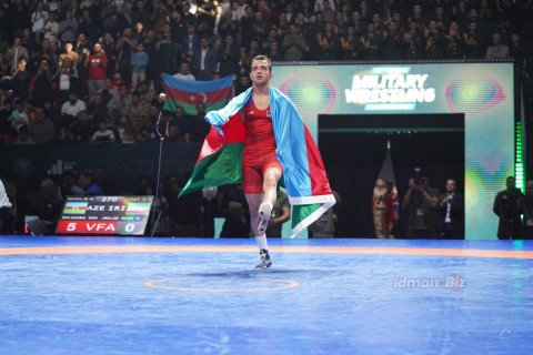 Gold medals from the Azerbaijani wrestlers - PHOTO
