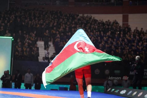 Gold medals from the Azerbaijani wrestlers - PHOTO