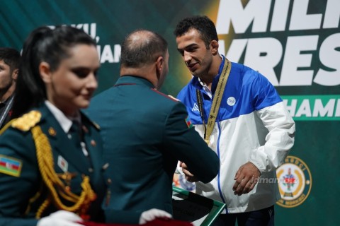 Gold medals from the Azerbaijani wrestlers - PHOTO