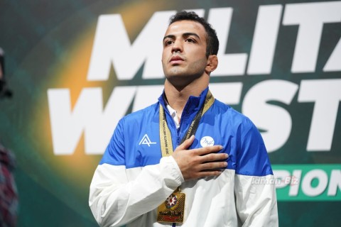 Gold medals from the Azerbaijani wrestlers - PHOTO