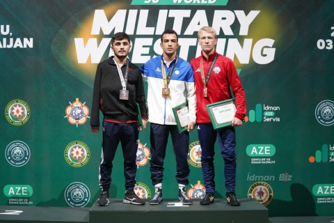 Gold medals from the Azerbaijani wrestlers - PHOTO
