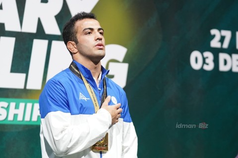 Gold medals from the Azerbaijani wrestlers - PHOTO