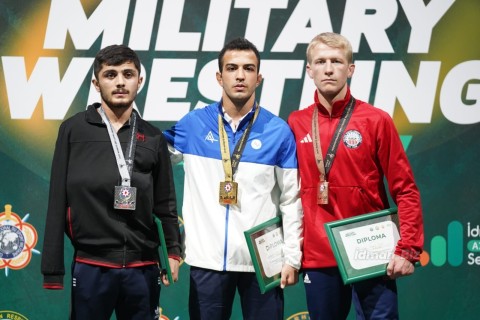 Gold medals from the Azerbaijani wrestlers - PHOTO