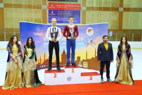 Fiqurlu konkisürənimiz İstanbulda birinci olub - FOTO