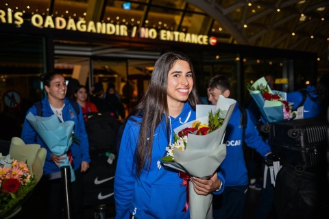 Azerbaijani team is back to Baku - PHOTO