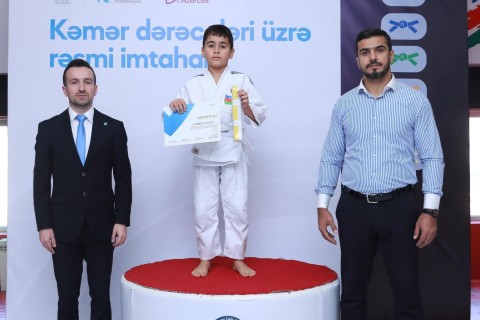 Gəncədə kəmər dərəcələri üzrə imtahan keçirilib - FOTO