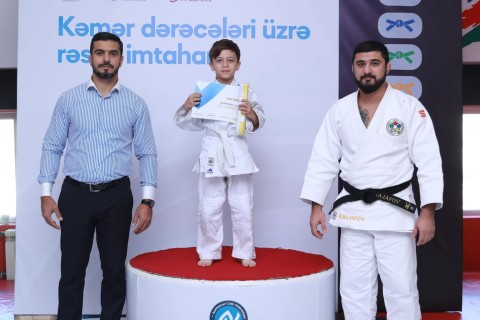 Gəncədə kəmər dərəcələri üzrə imtahan keçirilib - FOTO