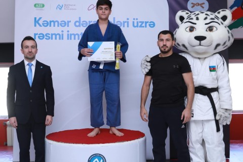 Gəncədə kəmər dərəcələri üzrə imtahan keçirilib - FOTO