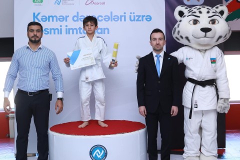 Gəncədə kəmər dərəcələri üzrə imtahan keçirilib - FOTO