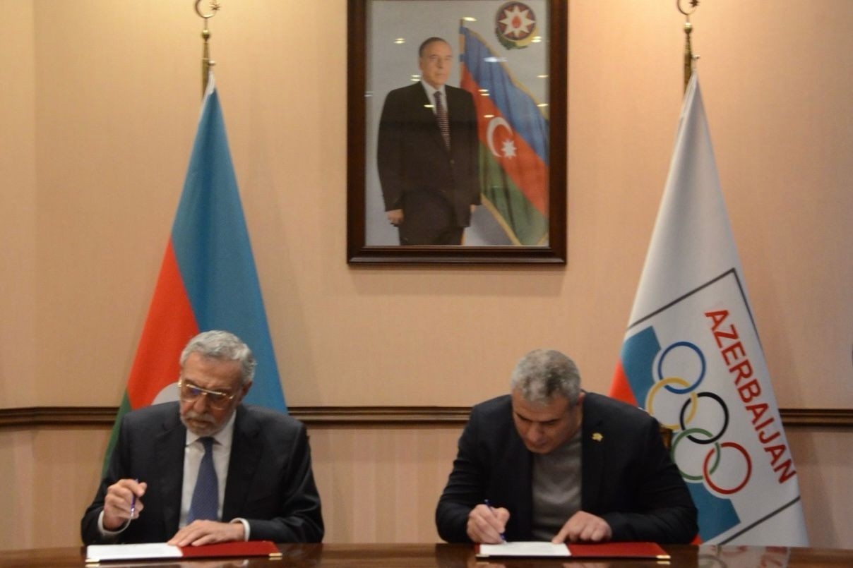 A partnership agreement on sports films was signed at the NOC