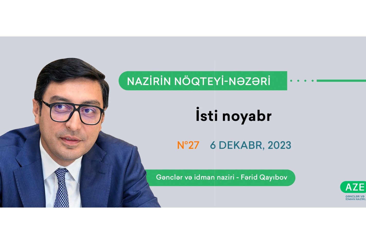 Fərid Qayıbov: “Bizi ilin nəticələrini təhlil etmək, daha məsuliyyətli Olimpiya ilinə hazırlıq gözləyir”