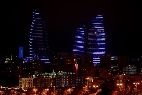 Логотип Мемориала Вугара Гашимова - на "Пламенных башнях" - ФОТО