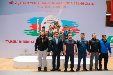 Victory of Azerbaijani wrestlers in the international tournament - PHOTO