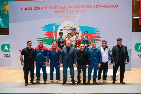 Victory of Azerbaijani wrestlers in the international tournament - PHOTO