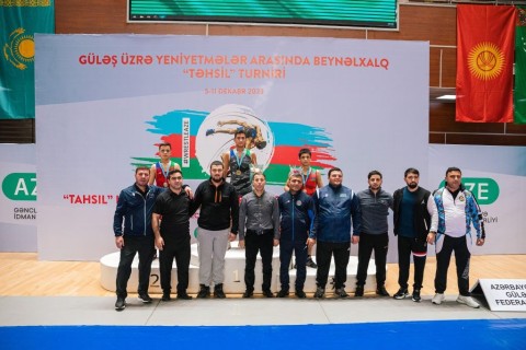 Victory of Azerbaijani wrestlers in the international tournament - PHOTO