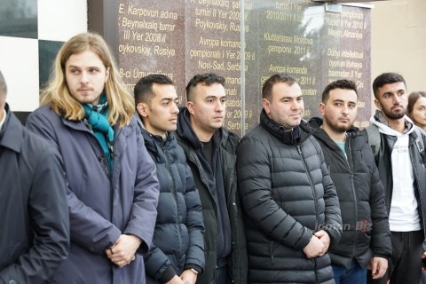 Participants of the "Vugar Hashimov Memorial-2023" in the II Alley of Honor - PHOTO