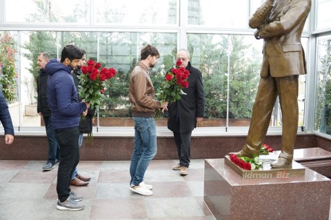 Participants of the "Vugar Hashimov Memorial-2023" in the II Alley of Honor - PHOTO