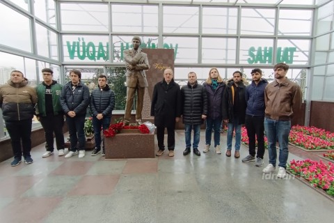 Participants of the "Vugar Hashimov Memorial-2023" in the II Alley of Honor - PHOTO