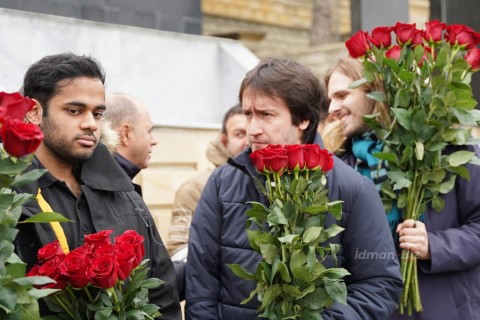 Participants of the "Vugar Hashimov Memorial-2023" in the II Alley of Honor - PHOTO