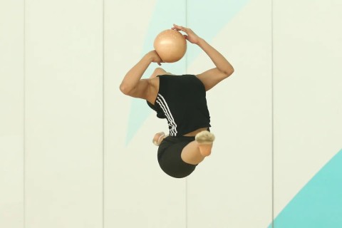 Gymnasts had a test exercise - PHOTO