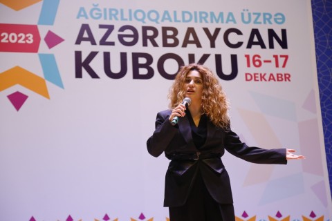 Ağırlıqqaldırma üzrə Azərbaycan Kubokunun açılış mərasimi keçirilib - FOTO