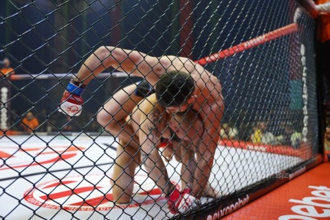 Rear naked choke from Azerbaijani MMA fighter - PHOTO
