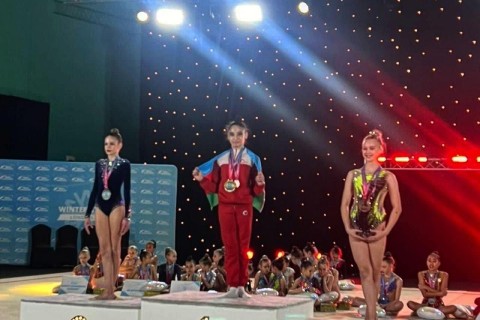 Azerbaijani gymnasts won 6 gold and 1 silver medals in London - PHOTO