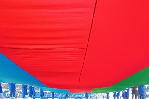 Khankendi City Stadium is ready for the historic game - PHOTO - VIDEO