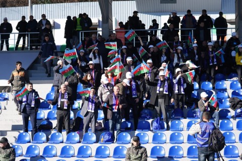 Khankendi City Stadium is ready for the historic game - PHOTO - VIDEO